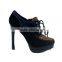 Hot sale autumn winter boots women shoes lace up ankle boots heels platform women's boots botas femininas