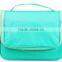 2016 New design custom travel cosmetic bag High quantity bule toiletry bags beautiful women makeup bag