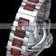 2016 Fashinable Luxury Stainless Steel & Sandalwood Watch With the Double Butterfly-clasp ,Japan Movt 8215, 3TAM Waterproof