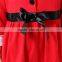 christmas design Manufaturer Wholesale good quality lovely red baby girl party dress
