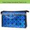 High Quality Gorgeous Geometric Pattern pu Shiny Cosmetic Bag for Ladies