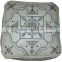 White moroccan pouffe Square Moroccan Handmade leather pouffe with very Luxurious finishing