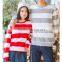 GuangZhou LuoQi polyester cotton blend knitting stripe fabric for hoodies in stocks
