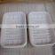 Biodegradable tableware disposable rectangle compartment food trays