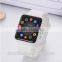 Newest 30M Waterproof TOP Quality silicone smart Watch Customs logo square watch