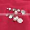 Hot Selling Products Pearl Charm Stainless Steel Circle Chain Earring