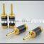 Audio Gade OEM A-102(G) Carbon Fiber series Gold plated Banana Connectors