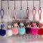Crystal Monchichi Keychain real Rabbit's hair fur pom pom Monchhichi cartoon pompom Key chain ring women bag pendant