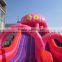 popular inflatable red octopus slide hippo slide