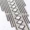 necklace neckline applique diamond rhinestone hotfix design applique for garment