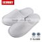 cheap wholesale house guest slippers white velour hotel slipper