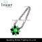 Fashion necklaces 2016 green black resin flower pendant alloy chains choker pendant necklace jewelry fashion