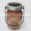 Coffee color glass jar shape solar power garden decorative lights