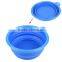 Non-toxic silicone colorful folding pet bowl