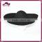 Woman wide brim wool felt hat with rolled brim