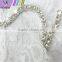 30 FEET 10 Yard SS6 2mm Clear Crystal Silver Plated Rhinestone Chain Trims Cup Chain Wedding Garments Decoration YSCHC1013
