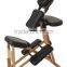 Folding wood massage chair of massager