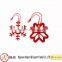 Promotional Felt Christmas tree hanging ornament with red beads