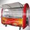 GV-VL01 popular in 2016 Stainless Steel Mobile Street Food Vending Cart/Kiosk for sale with kitchen