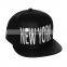 China Cap Manufacturer design your own 3d embroidery logo leather snapback cap