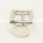 metal zinc alloy ring buckle with removed nail for handbag