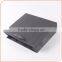 Luxury matte black shopping paper bag with logo embossing for clothing packaging