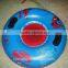 blue PVC inflatable towable tube with logo and printing