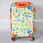4 wheels fashion colourful printing luggage