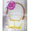 Vintage Easter Die Cut paper HoneycombTable Decoration Easter Bunny Eggs in Basket