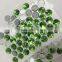 hotselling factory price 12mm revoli shape green color sew on crystal stone for fashion clothing