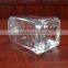 french square 750ml empty high flint glass vodka bottle