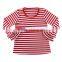 2016 fall deisgn shirts ruffle t-shirt high quality plain tshirt soft cotton plain tshirts