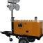 9M Rod/Mast Silent Mobile Light Tower Diesel Generator 13KW/16.3KVA with Halide/LED Lamp