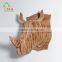 Wooden Rhino Head Wall Art Hanging 3D Animal Home Decoration Wall Hanging