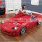 LED acing car bed car toddler to Twin Bed with Lights - Red