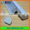 Arc-shaped aluminium led strip profile 30*30mm with milky cover