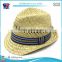 High quality wholesale cheap fedora straw paper hat