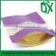 OEM high quality tea packaging paper bag with clear pvc window and private label