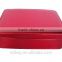 2016 new arrival red Plain PU cosmetic case box style beauty case foe lady