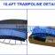 Fourstar trampoline10SX-FT(L) for kids and adults with lowest price and high quality