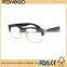 Wood Sunglasses made from ebony frame with clear lens RX frame