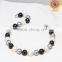 mix white grey black color round faceted south sea shell pearl beads necklace for Chrismas gift