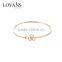 Latest Design Daily Wear Bangle Simple Gold Bangle Bracelet Clover Designs PB001A