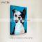 Dog animal oil painting on canvas for decor