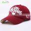 wholesale/new style high quality 100%cotton 6 panel customize plain baseball cap with 3D embroidery