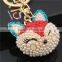 Jewelry Accessory Cute Fashion Gold Plated Lovly Fox keychain
