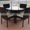 ZT-1008CT kd design aluminum wicker furniture set for garden