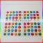 smile face crystal epoxy stickers colorful
