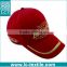 LCTN1889 Alibaba best sell burgundy custom embroidered cap hat