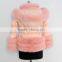 new arrival dyed pink down coat with real fur for women